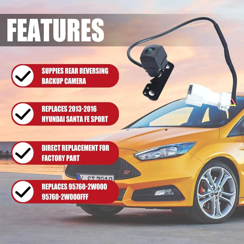 Rear View Backup Parking ist Camera for Hyundai Santa Fe Sport 2.0 2.4 2013-2016 Replace 95760-2W000 95760-2W000-