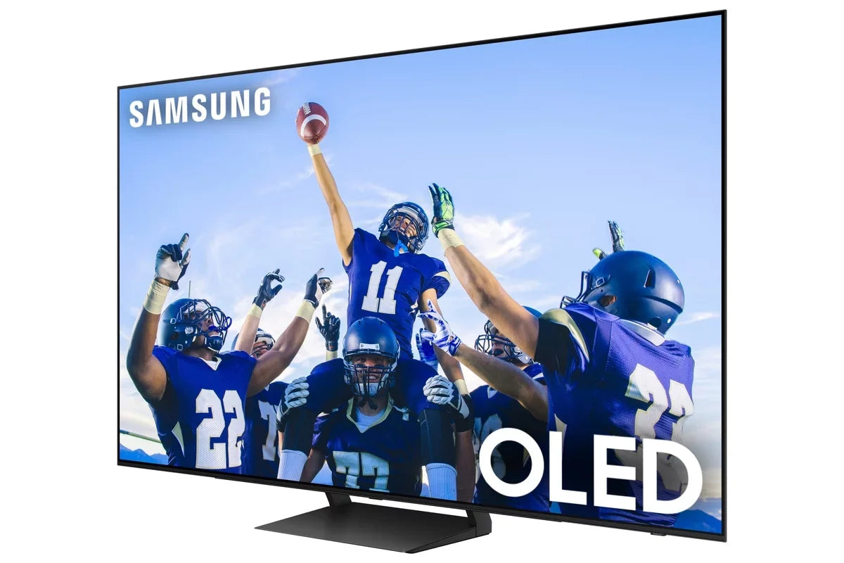 Samsung  55" 4K  Smart  with  Upscaling with a Samsung - 2.1ch Soundbar and Subwoofer with Dolby Audio (2023)