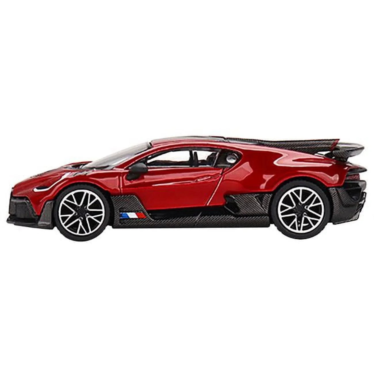 Bugatti Divo Metallic Limited Edition 1-64 Diecast Model Car, Red & Carbon