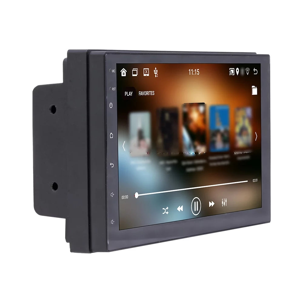 Docooler Android 11 Car Stereo Double Din  Navigation  Radio with 7 Inch Touchscreen Support //-Disk/Phone Link/Hands-Free Calling/Reverse Picture/Steering Wheel Control with Backup Camera