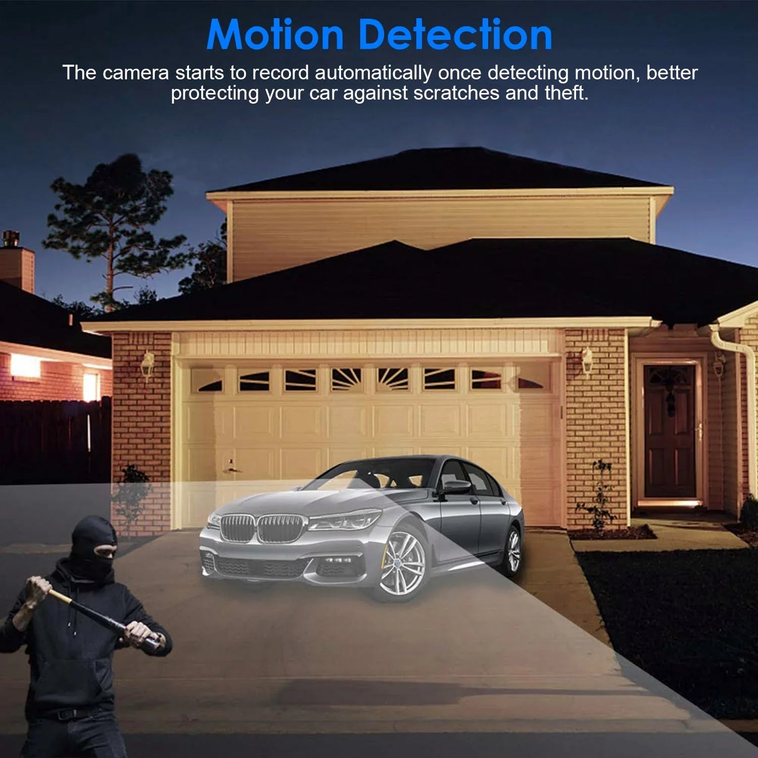 1080P Dual Lens Dash Cam, iMounTEK Universal Vehicle Driving Recorder, Car  with WiFi  -Sensor  Control Motion Detection Parking Monitor Night Vision