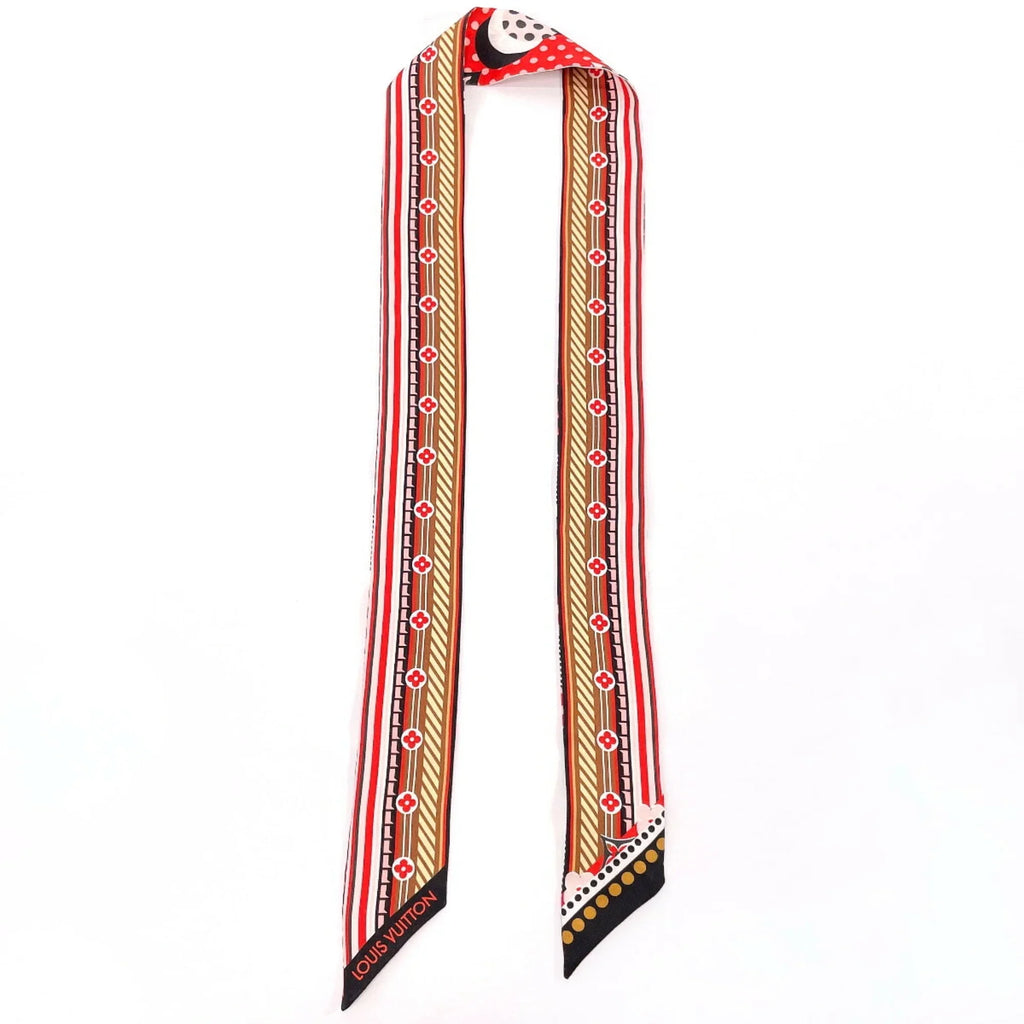 Pre-Owned Louis Vuitton Bandeau  Pop  Scarf Silk    Women's Red (Good)