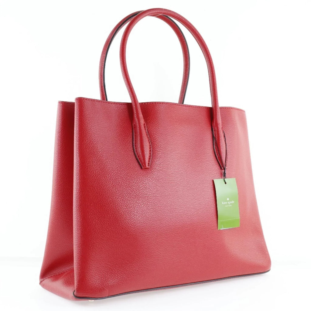 Pre-Owned Kate Spade Medium Satchel Eva  Leather Red Ladies Tote Bag (Like New)
