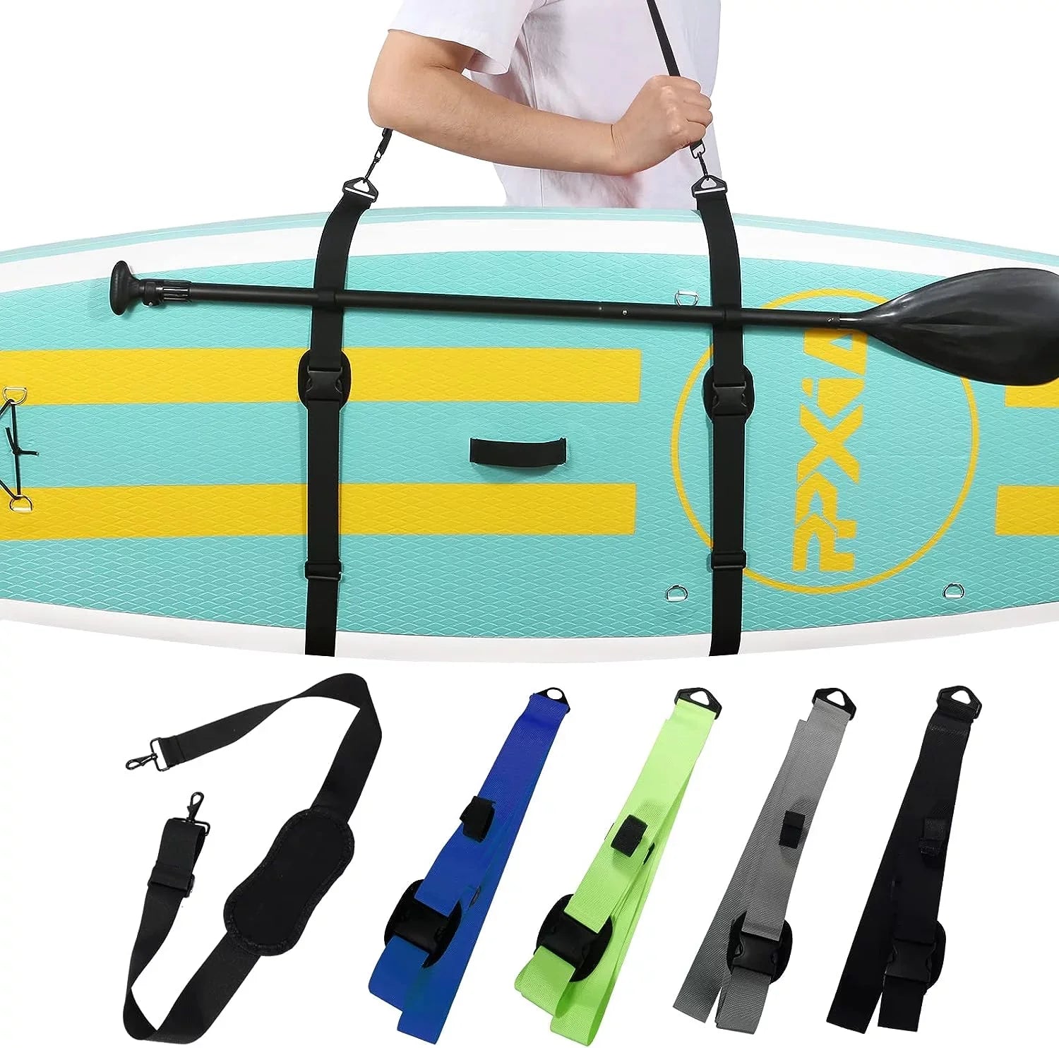 Paddle Board Carry Strap, Adjustable  Carrying Strap Boards, Paddle Board Accessories for Women and Men for Paddleboards, Surfboards, Longboards, Canoe and Kayaks