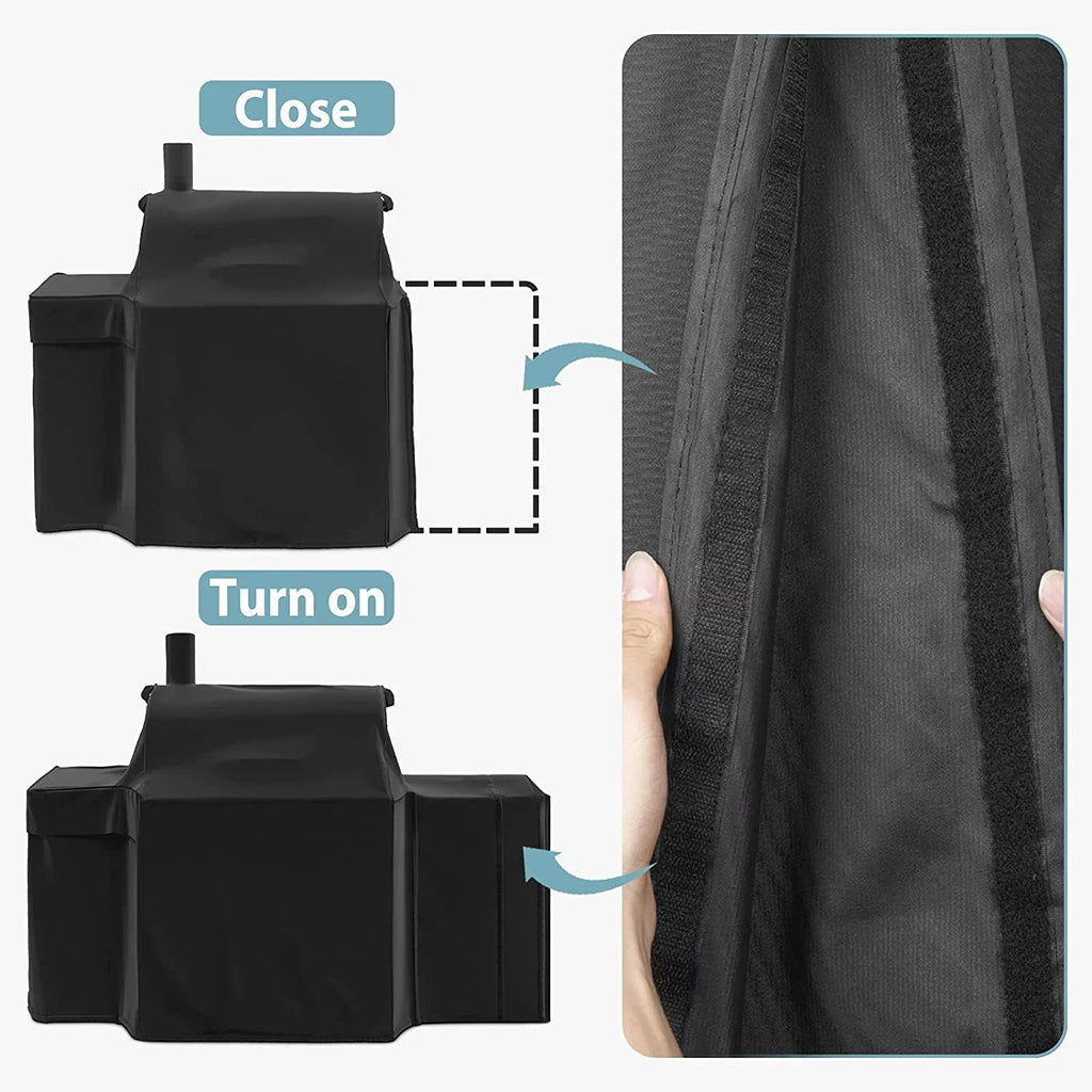Waterproof Grill Cover for Char-Griller 11" Grill, Heavy Duty 600D Polyester with Anti- Coating, 75.5" x 22" x 38.5"