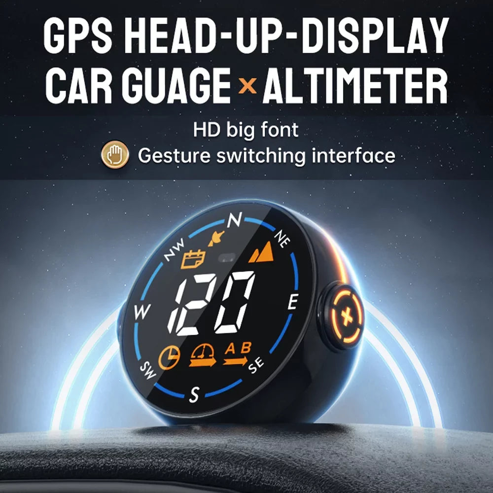 ammoon Car  Speedometer  Head Display, Digital Speed Altitude Meter Easy Setup & Clear Display