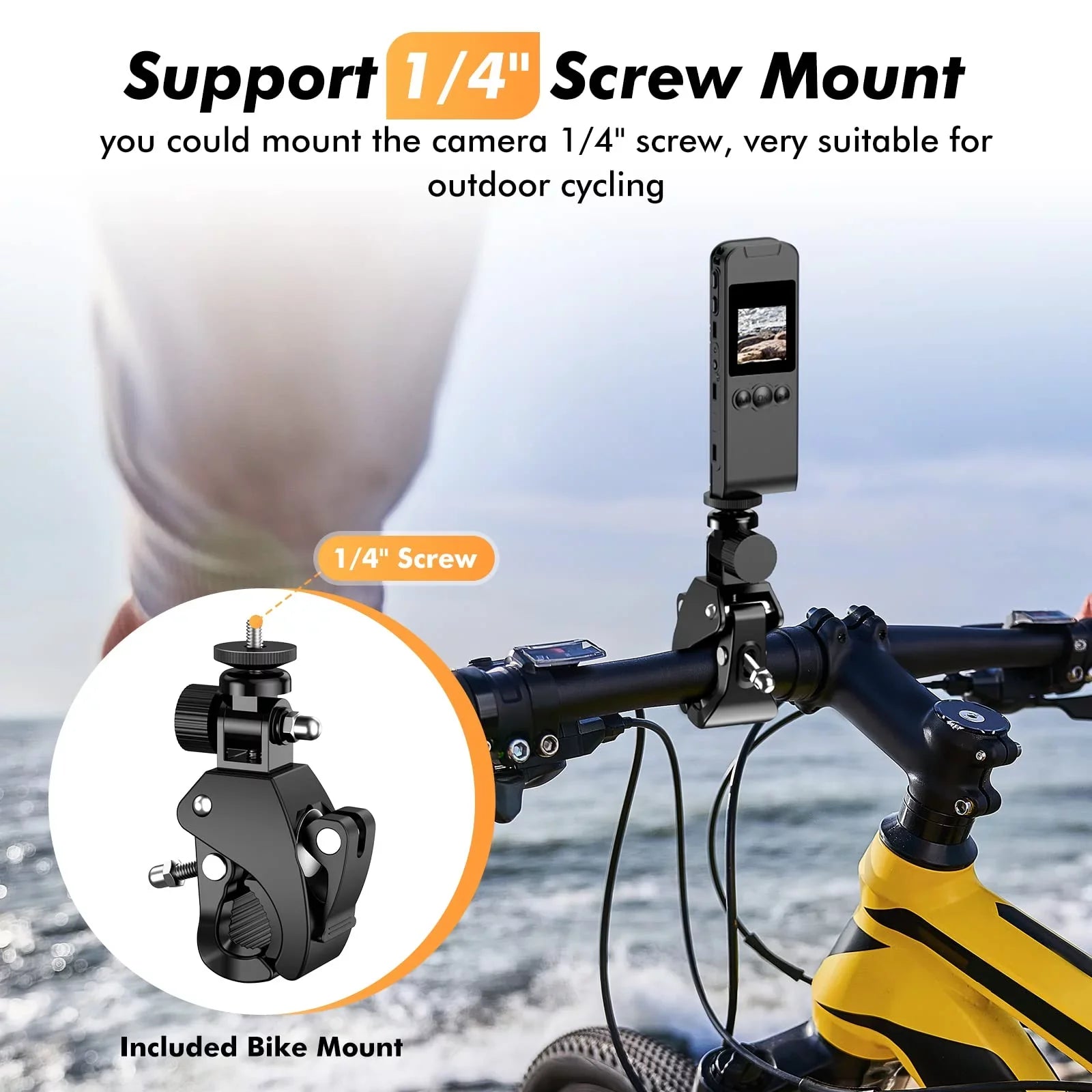 Losfom  WiFi Body Camera, 1296P Body Worn Camera with Audio and Video Recording (Only Camera)