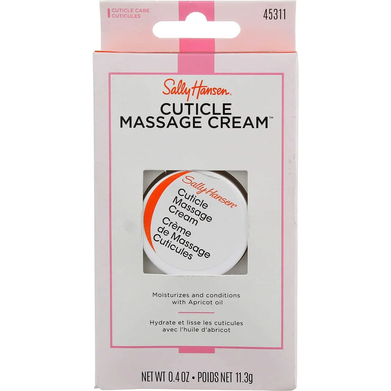 Sally Hansen Cuticle Massage Cream for Nail, 0.4 Oz, 6 Pack
