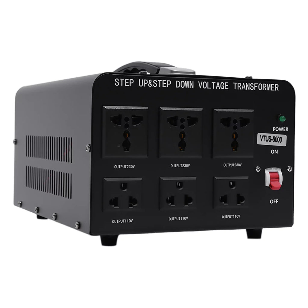 Loyalheartdy 5000 Watt Peak Voltage Converter Transformer Heavy Duty Step Up/Down Convert 110V to 220V / 220V to 110V Electric Power Voltage Converter