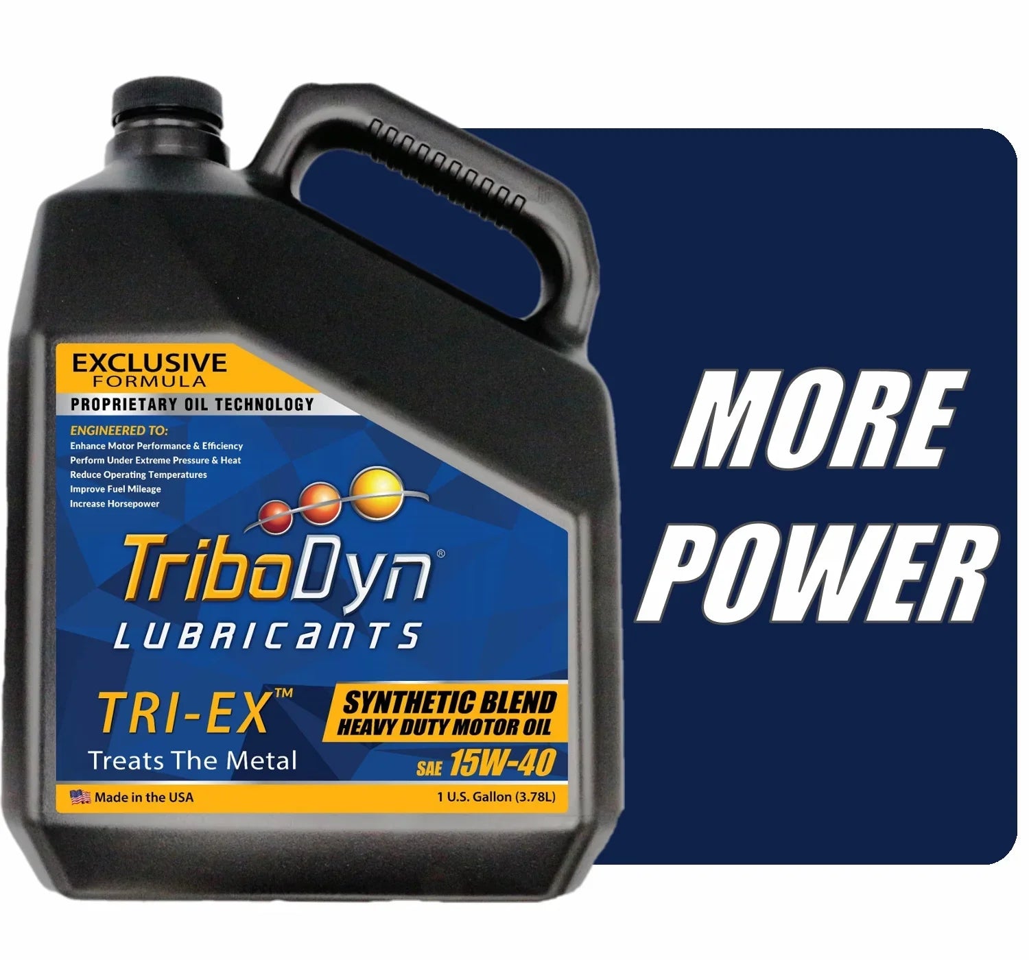 TriboDyn - Synthetic Blend 15W40 Diesel Oil - Gallon Bottle