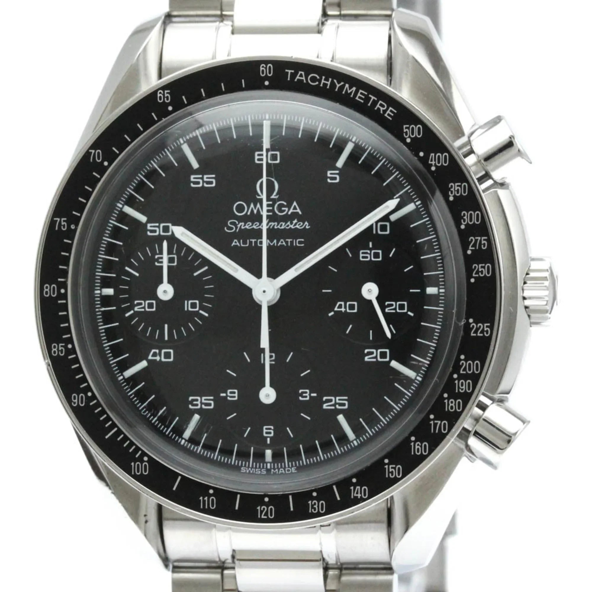 Pre-Owned Polished  Speedmaster Automatic Steel Mens Watch 3510.50  (Good)