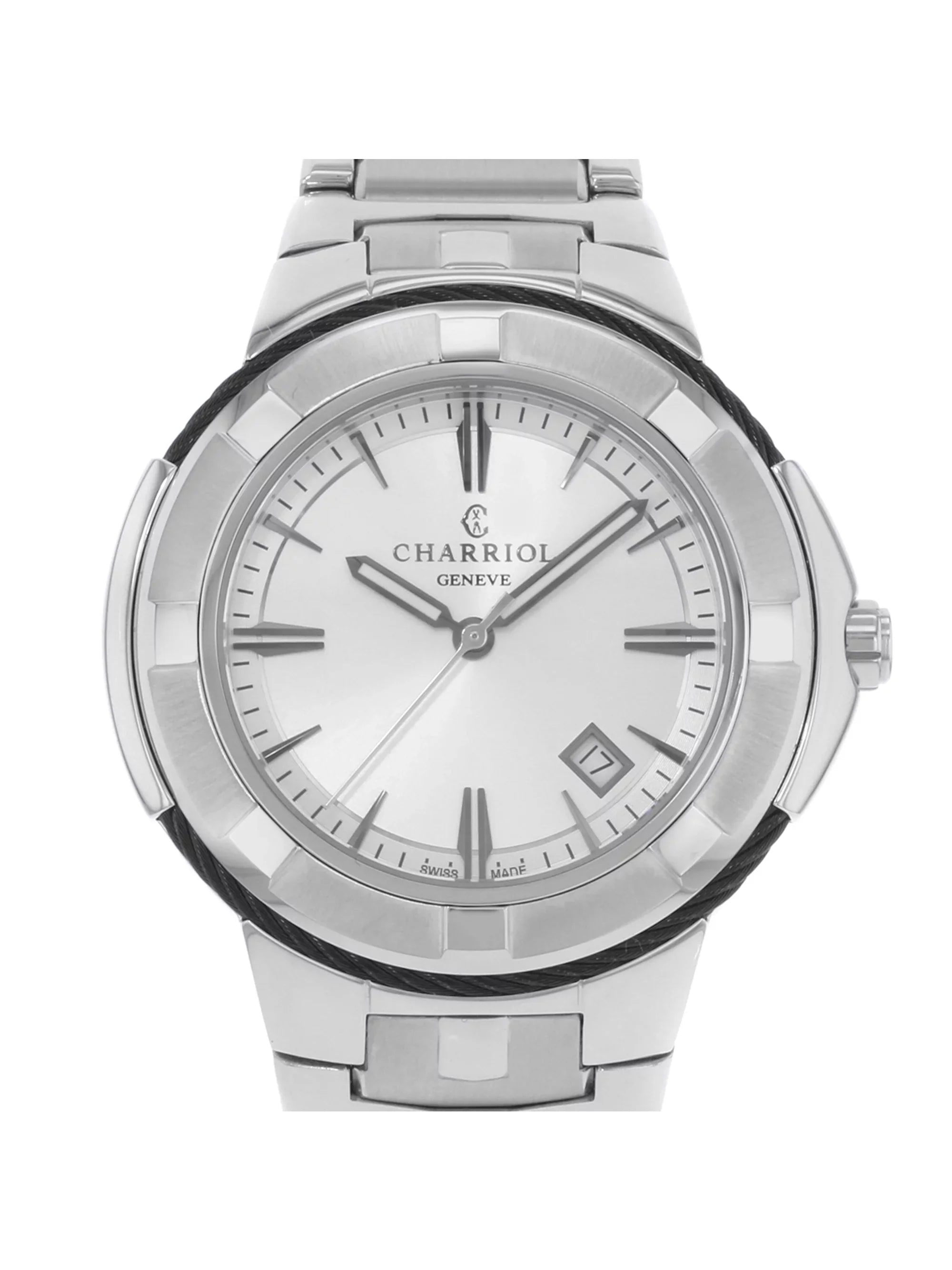Charriol Celtic Stainless Steel Silver Dial Quartz Mens Watch .930.103