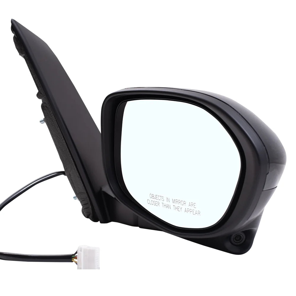 Brock Aftermarket Replacement Passenger Right Power Mirror With Heat-Camera Without Signal-Memory Paint To Match Black Compatible With 2014-2017 Honda Odyssey /-