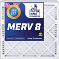 Filter King 19.75x21x1a Air Filter | 3- |  8  Pleated / Furnace Filters |    | Actual Size: 19.75 x 21 x .75"