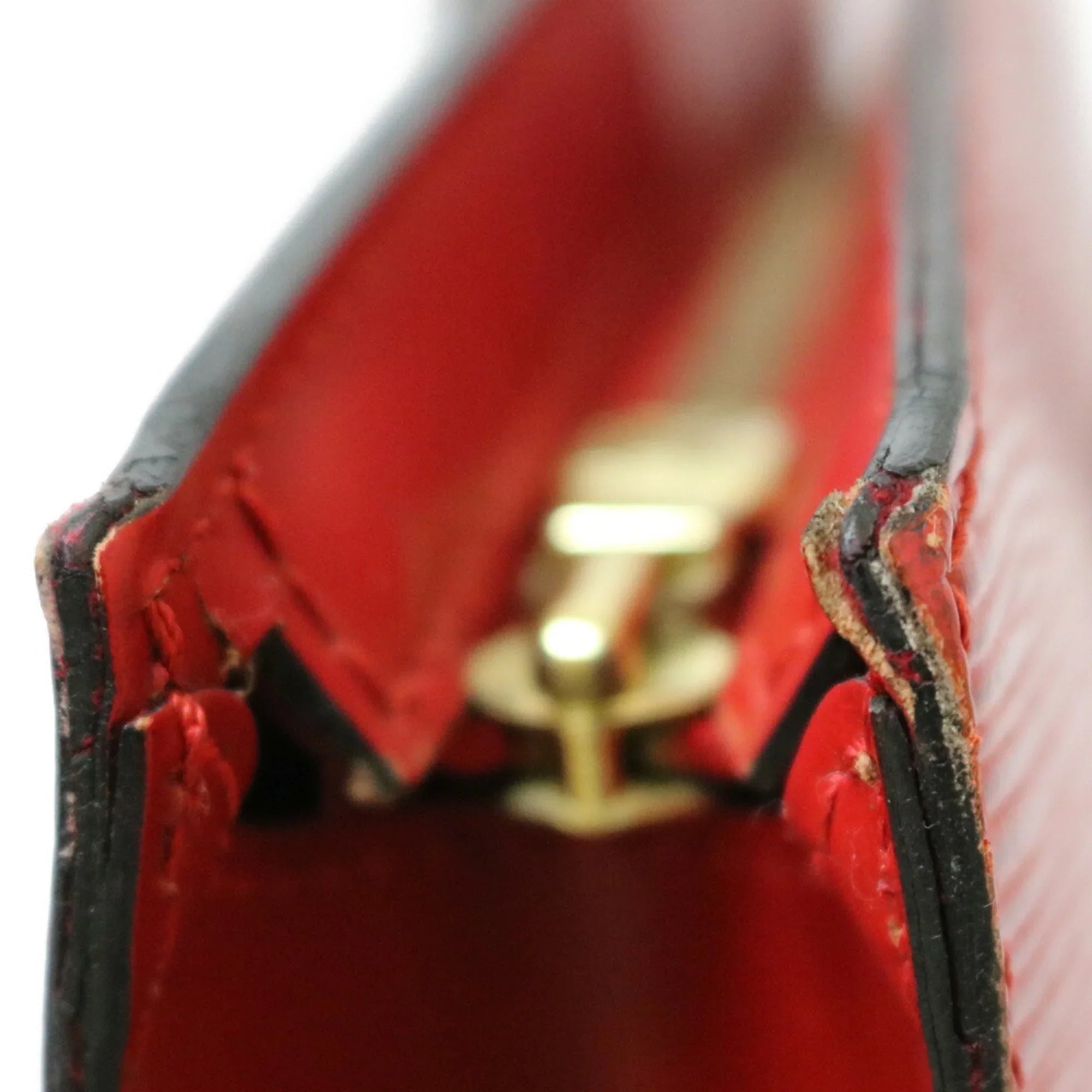 Pre-Owned   Louis Vuitton Handbag Epi Sun Jack  Red Castilean Ladies Leather (Fair)
