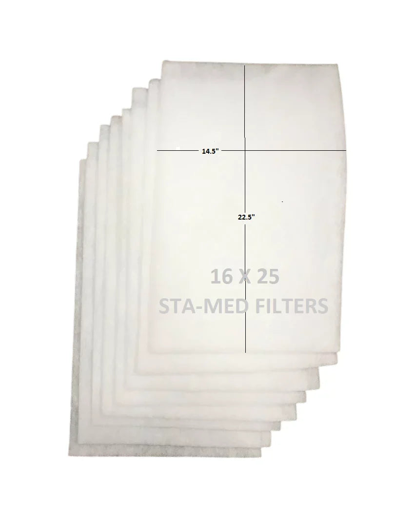 AmClean Comfort 16x25  10 Replacement Media Filter Pad Refills Year Supply (4 Pack)