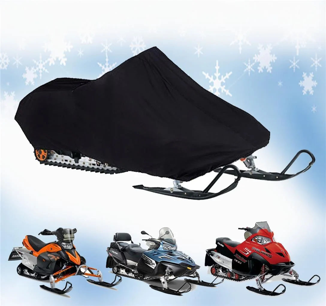 200 Denier Storage Snowmobile Cover Compatible for the 2010-2010 Ski Doo Bombardier Model   600 Snowmachine Sled. All Black.