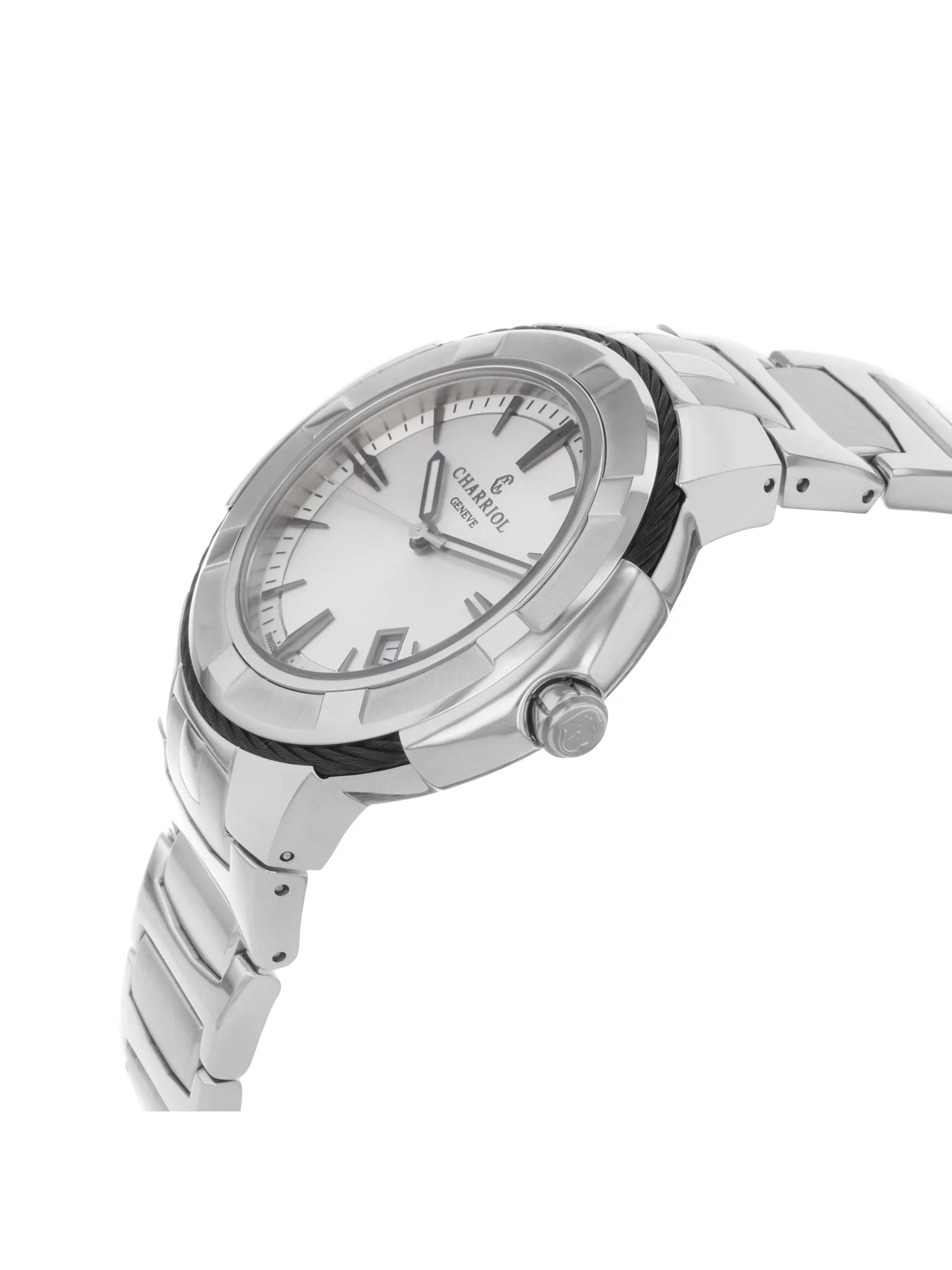 Charriol Celtic Stainless Steel Silver Dial Quartz Mens Watch .930.103