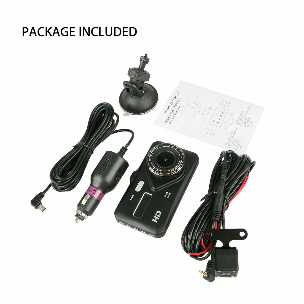 Dash Cam 4  Car  Driving Recorder Dual Lens Camera 1080P Vehicle Video