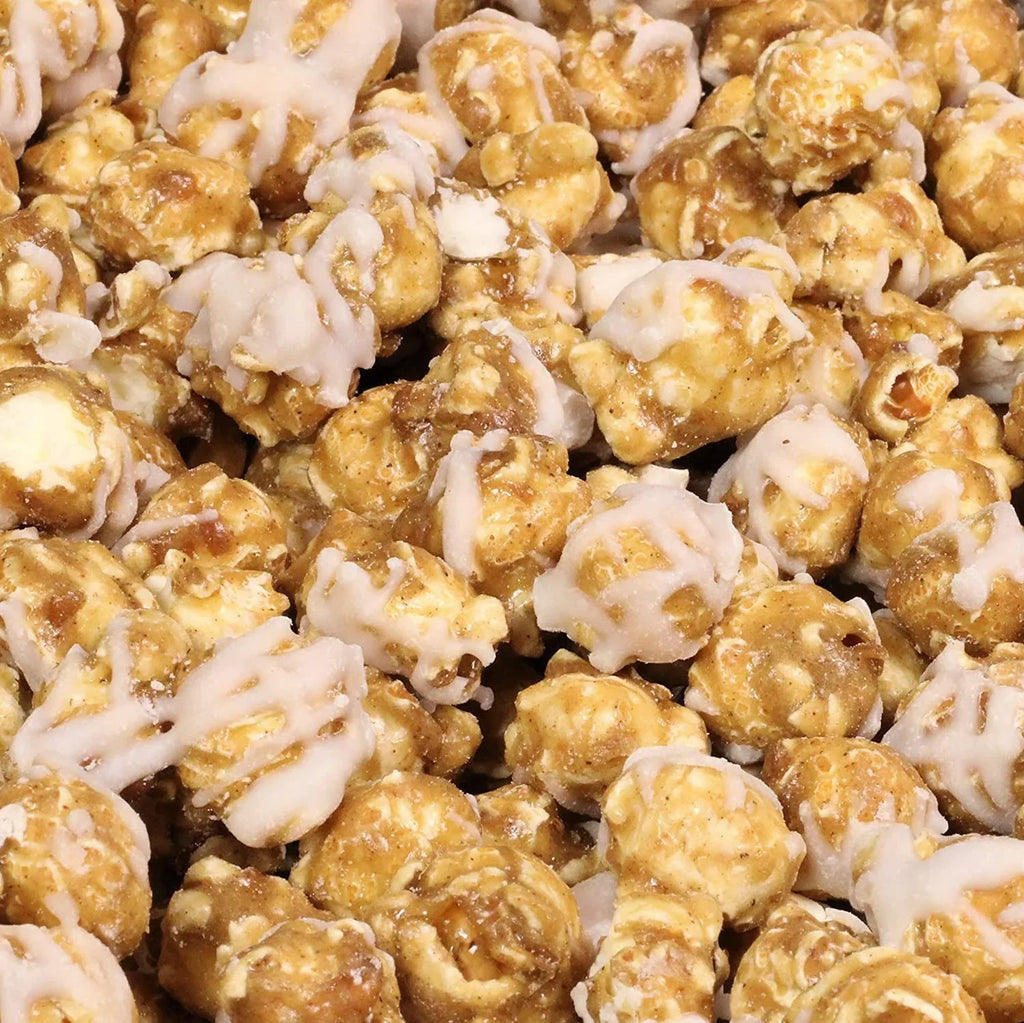 Grmet Cinnamon Swirl Popcorn By Its Delish, 1 Lb Bulk Bag, – Festive Caramel Air Popped Sweet Crunchy Popcorn With White Glaze Corn Snack, Parties – Gluten Free, Vegan, Kosher
