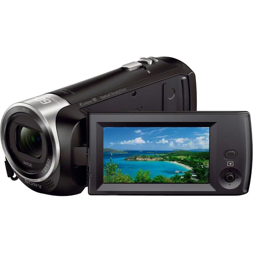 Sony  -  Video Recording Handycam Camcorder Bundle with Deluxe Bag, 32GB MicroSDHC Memory Card, / Charger,  Cable, Battery Pack, and More