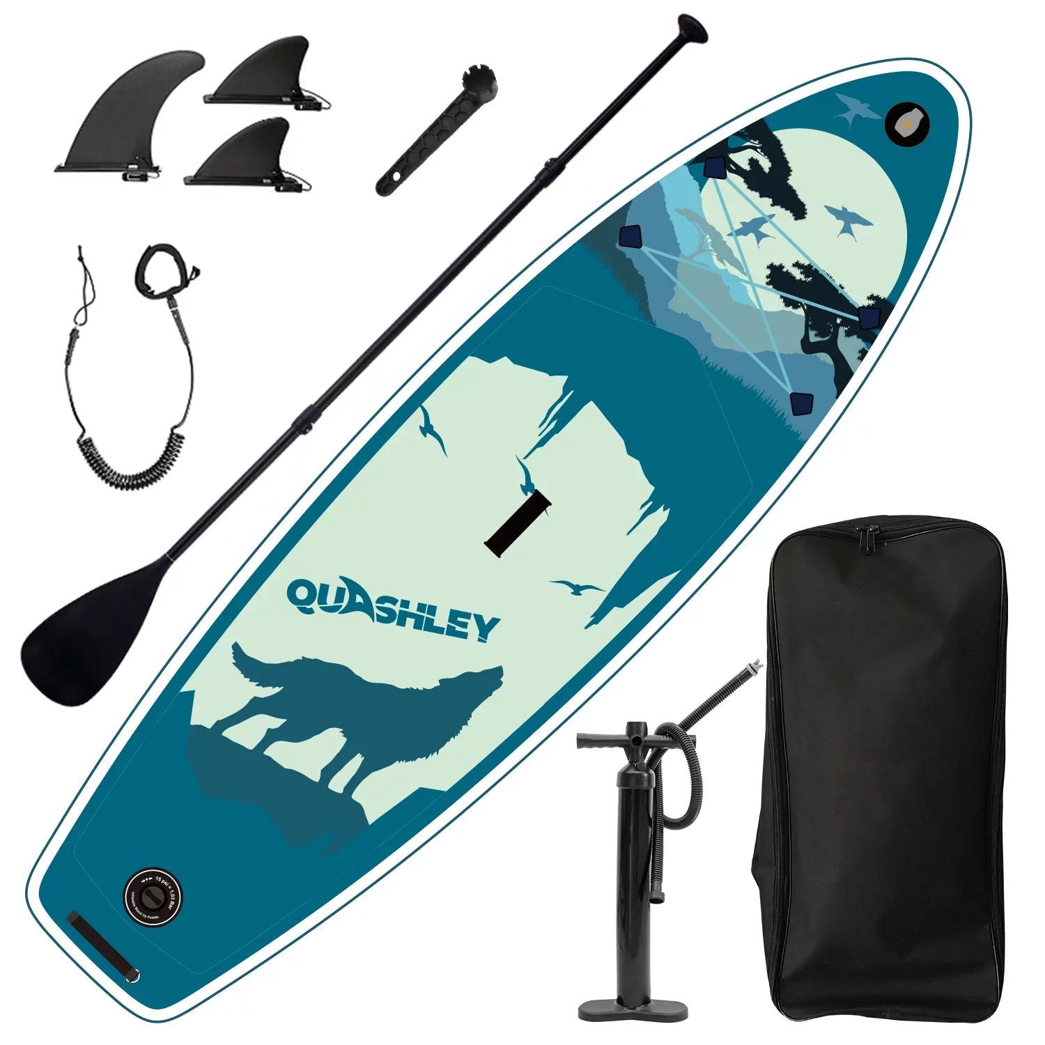 Inflatable Stand Up Paddle Board 9.9'x33"x5" With Accessories