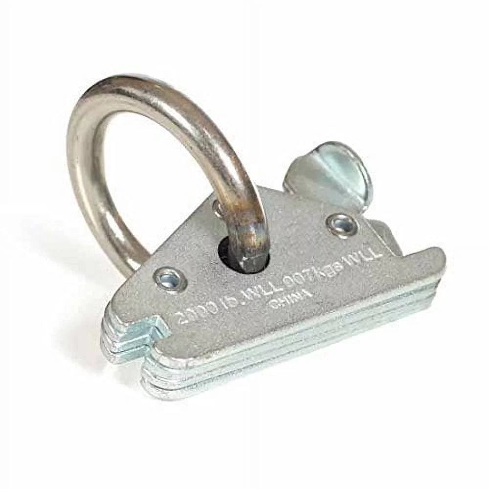 20 Heavy Duty -Track  Ring Tie-Down Anchors w/  Track Spring Fittings, Steel -Rings, Tie Down Cargo Loads to ETrack TieDown System in Trailer, Truck, Van, Pickup