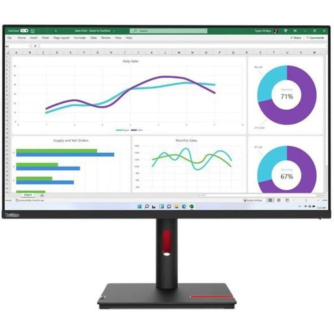 Lenovo ThinkVision 32\" 2560 x 1440  sRGB, Anti-glare Monitor, T32h-30