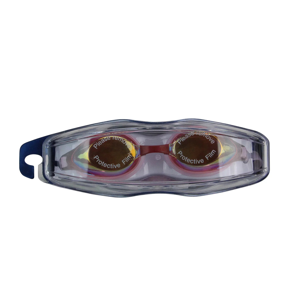 Pool Central 7" Pink Mirrored Competition Swimming Goggles