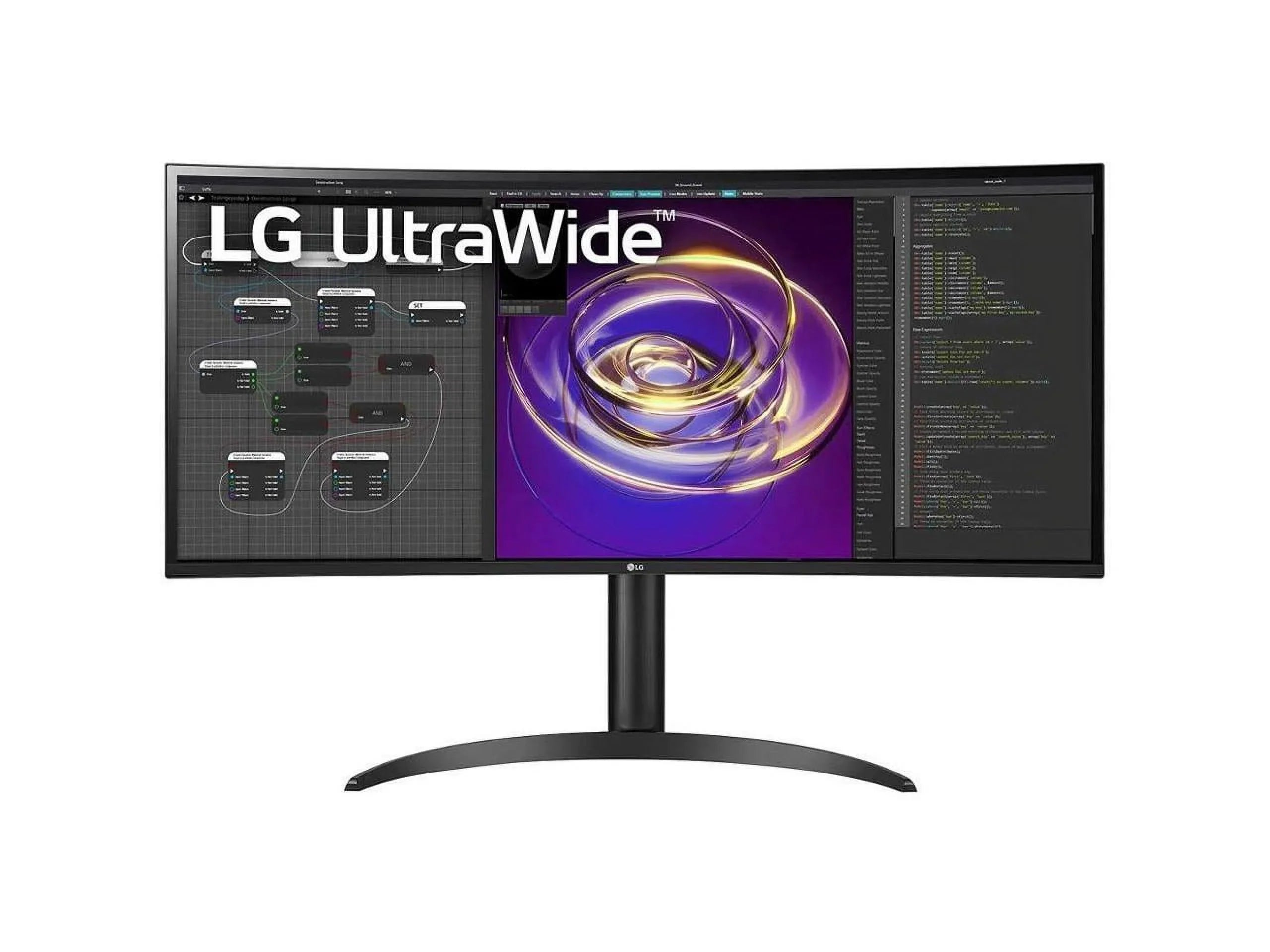 Ultrawide 34BP85CN- 34" - Curved Screen Edge  Gaming  Monitor - 21:9 - Glossy Black, Black Hairline, Textured Black - 34" Class - In-plane Switching () Technology - 3440 x