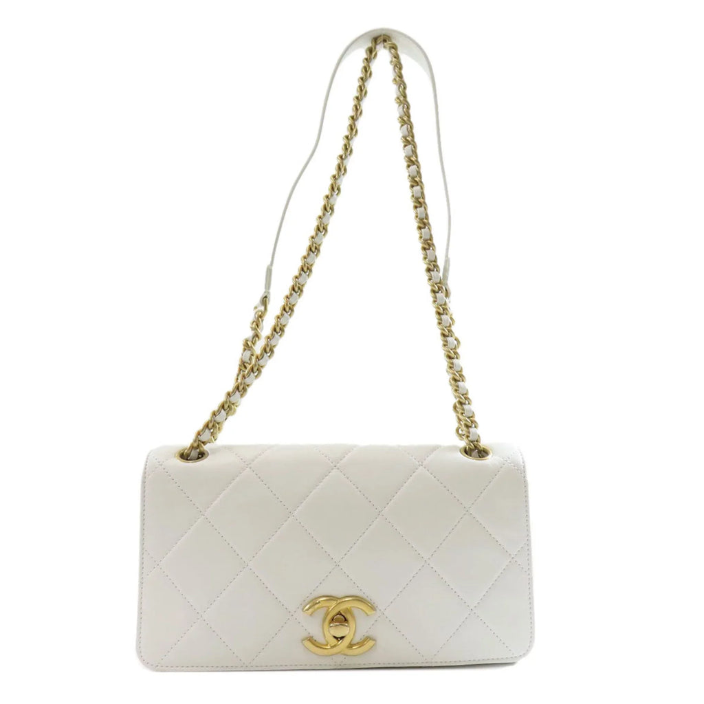 Pre-Owned Chanel Chain Shoulder Matelasse Bag Lambskin Ladies  (Good)