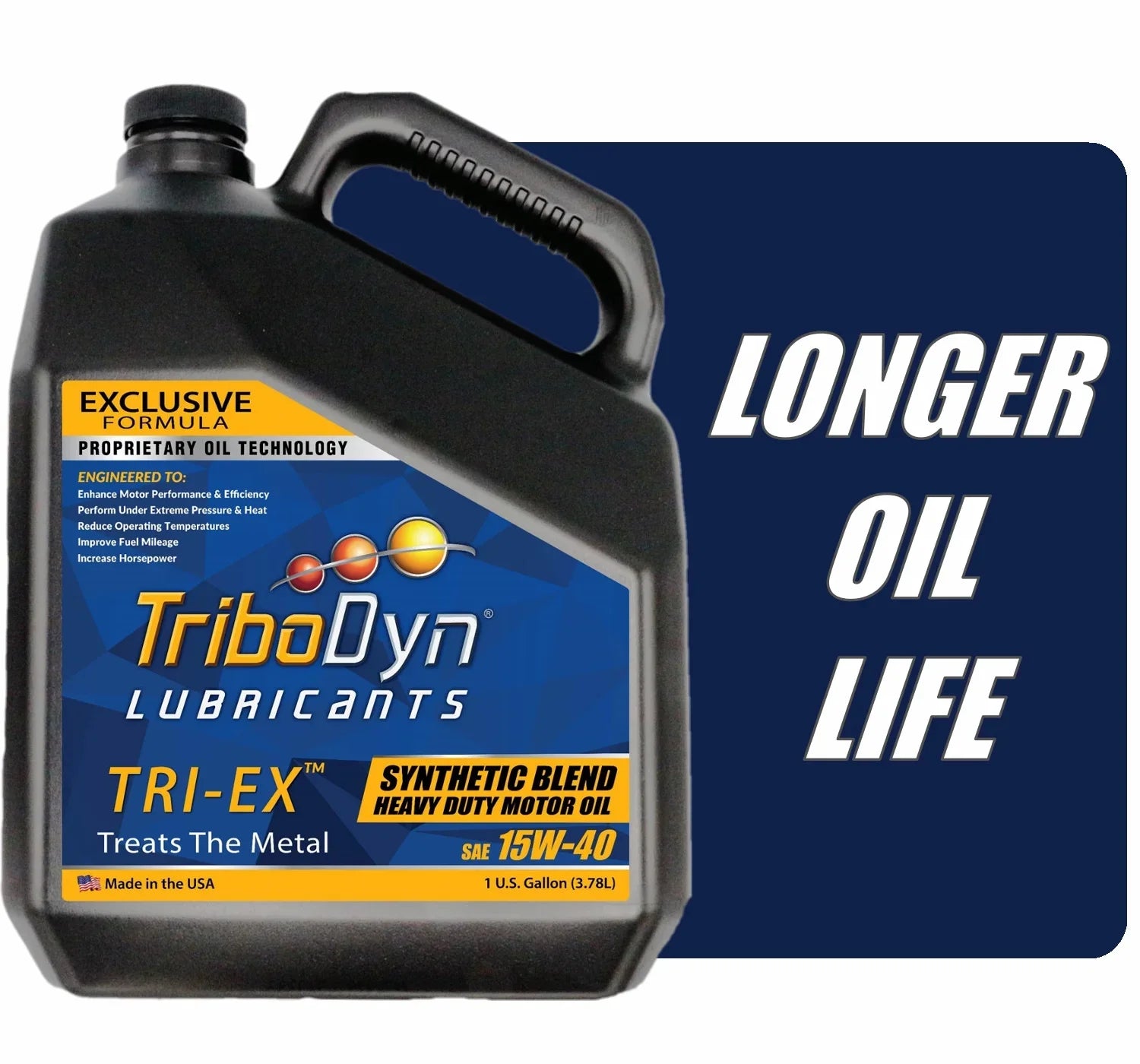 TriboDyn - Synthetic Blend 15W40 Diesel Oil - Gallon Bottle