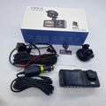 Virwir WiFi Dash Cam 1920x1080P  Front Inside and Rear Dash Cam Three Cam Car  Night Vision Loop Recording
