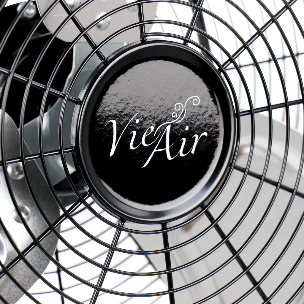 Vie Air 14 Inch Twin Pack Industrial High Velocity Heavy Duty Metal Floor Fan with 3 Speed Settings