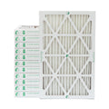 12 Pack of 14x25x2  10 Pleated 2" Inch Air Filters by Glasfloss. Actual Size: 13-1/2 x 24-1/2 x 1-3/4
