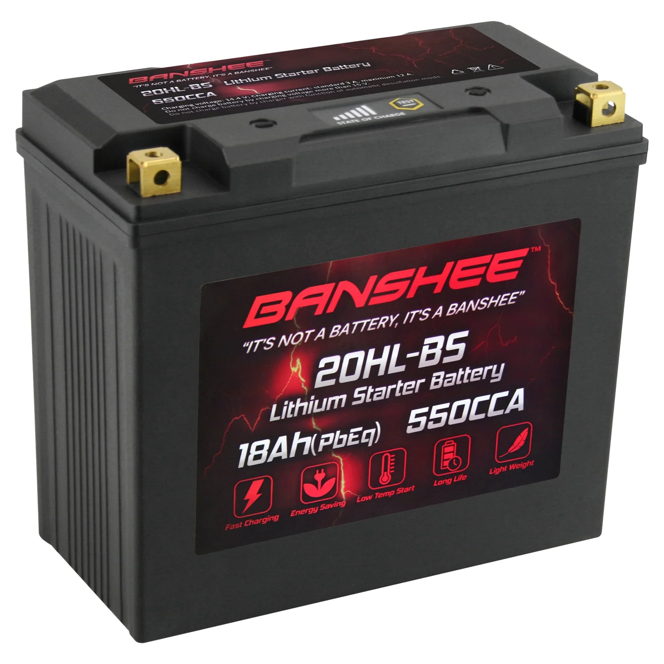 Banshee 20L- LiFePO4 Motorsports Battery Compatible with Yamaha  WaveRunner   2014 to 2020