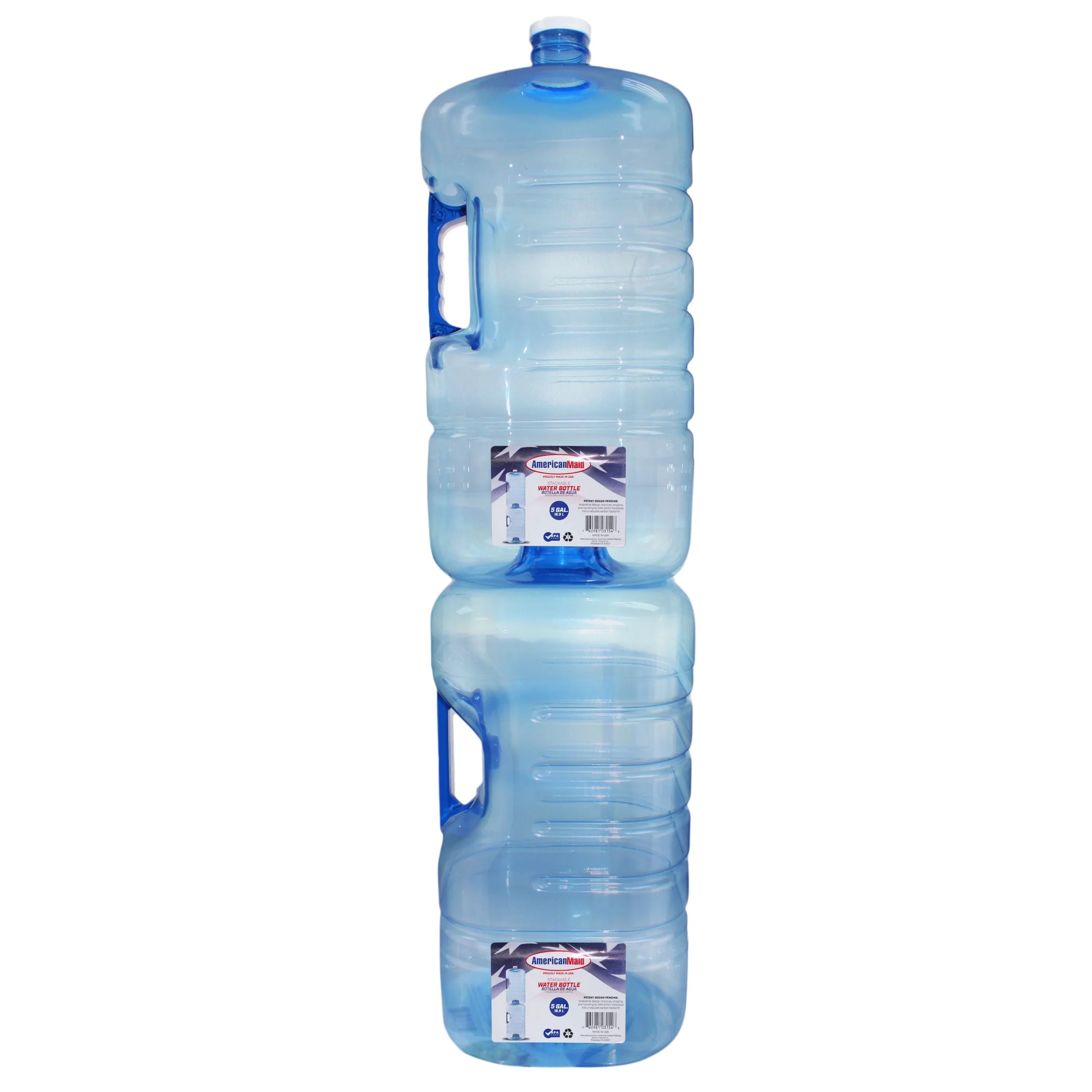 American Maid 5 Gallon Square Stackable Water Bottle, Pack 2