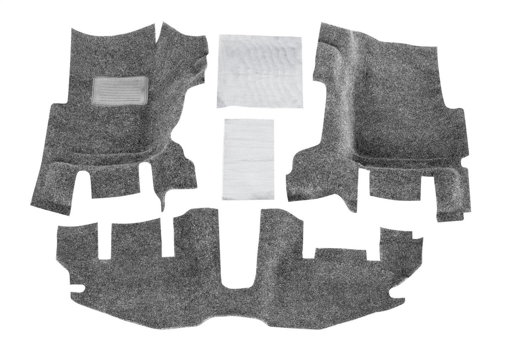 BedRug by RealTruck Front 3Pc Floorr Kit (w/o Center Console)-Heat Shields Compatible with select: 1997-2005 Jeep Wrangler / , 2006 Jeep Wrangler /