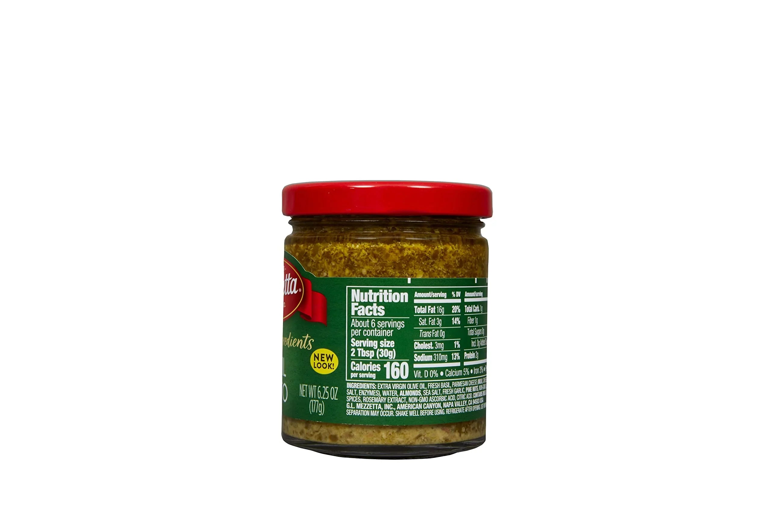 Mezzetta Sauce, Basil Pesto, 6.25-Ounce (Pack of 6)