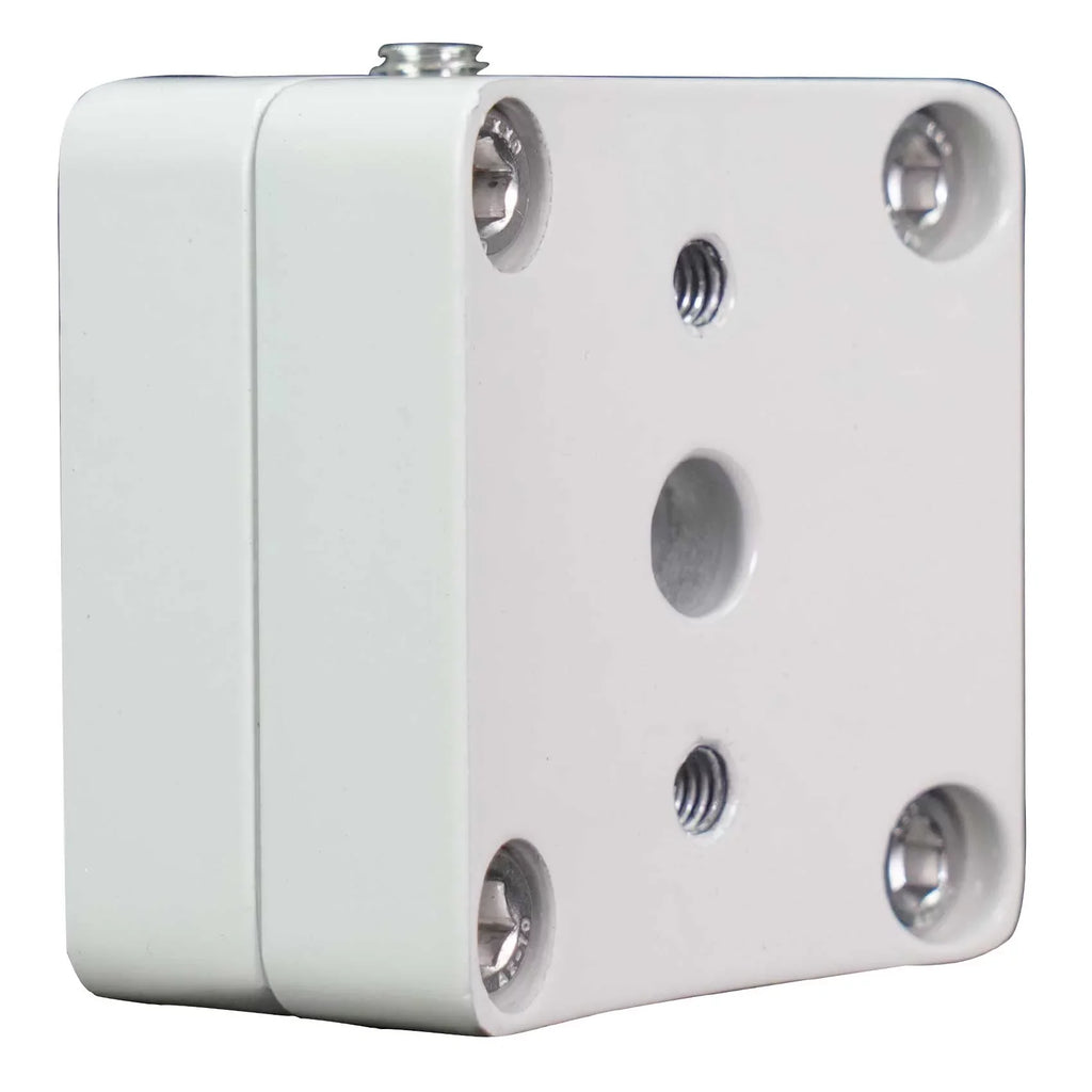 2) Rockville  5.25" 360° Swivel White Aluminum Surface Mount Speaker Pods