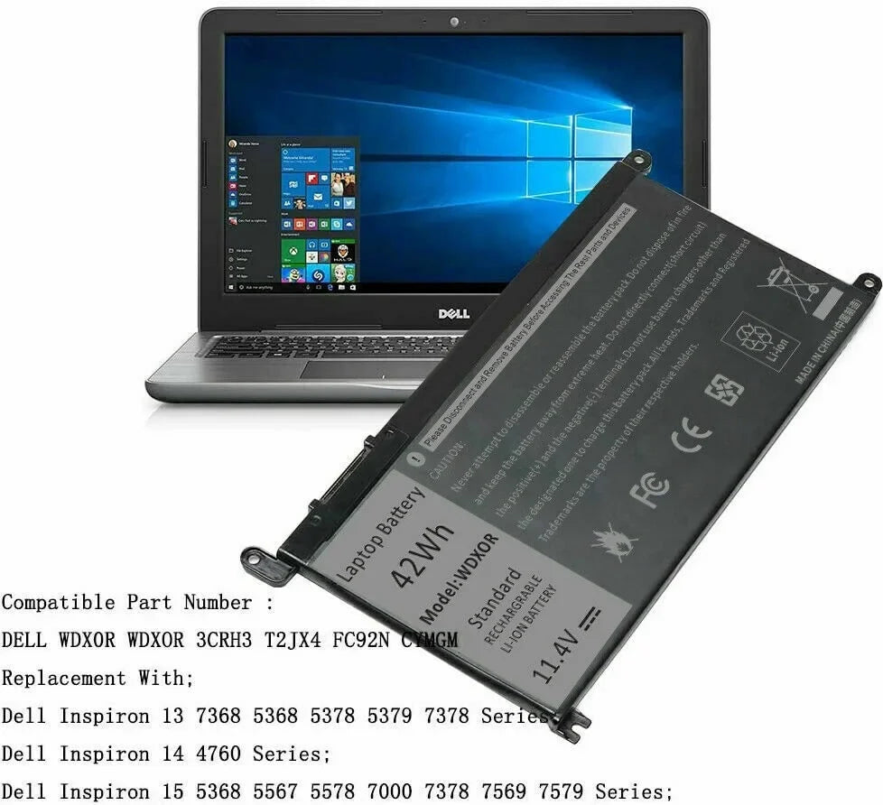 Battery 42Wh For Dell Inspiron 17 5770