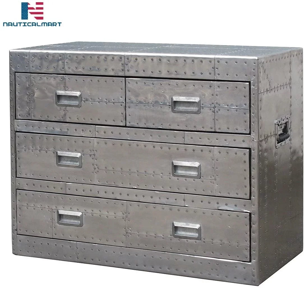 NauticalMart Aviator Spitfire 4 Drawer Chest