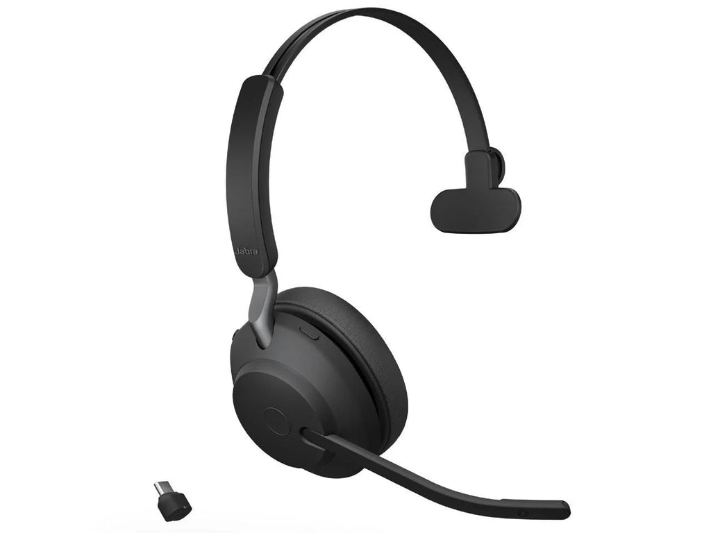 Jabra Evolve2 65 -  Mono with Charging Stand - Black Wireless Headset / Music Headphones