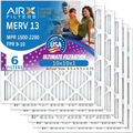 10x10x1 Air Filter  13 Comparable to  1500 - 2200 &  9 Electrostatic Pleated Air Conditioner Filter 6 Pack   Premium  Made 10x10x1 Furnace Filters by     .