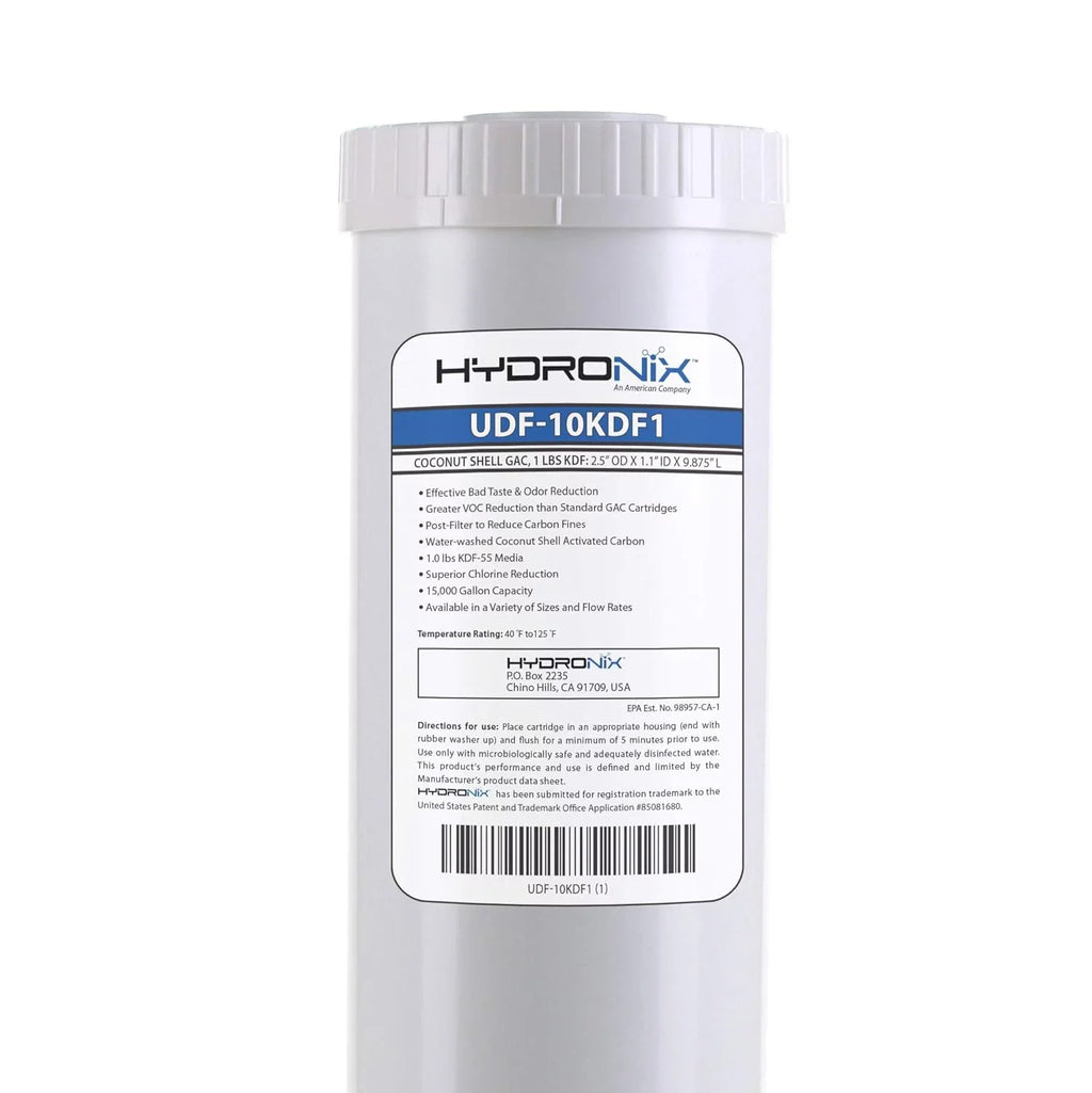 , Heavy Metals, Bacteria & Scale Reduction Water Filter / 1 Lb , 2.5"  10"