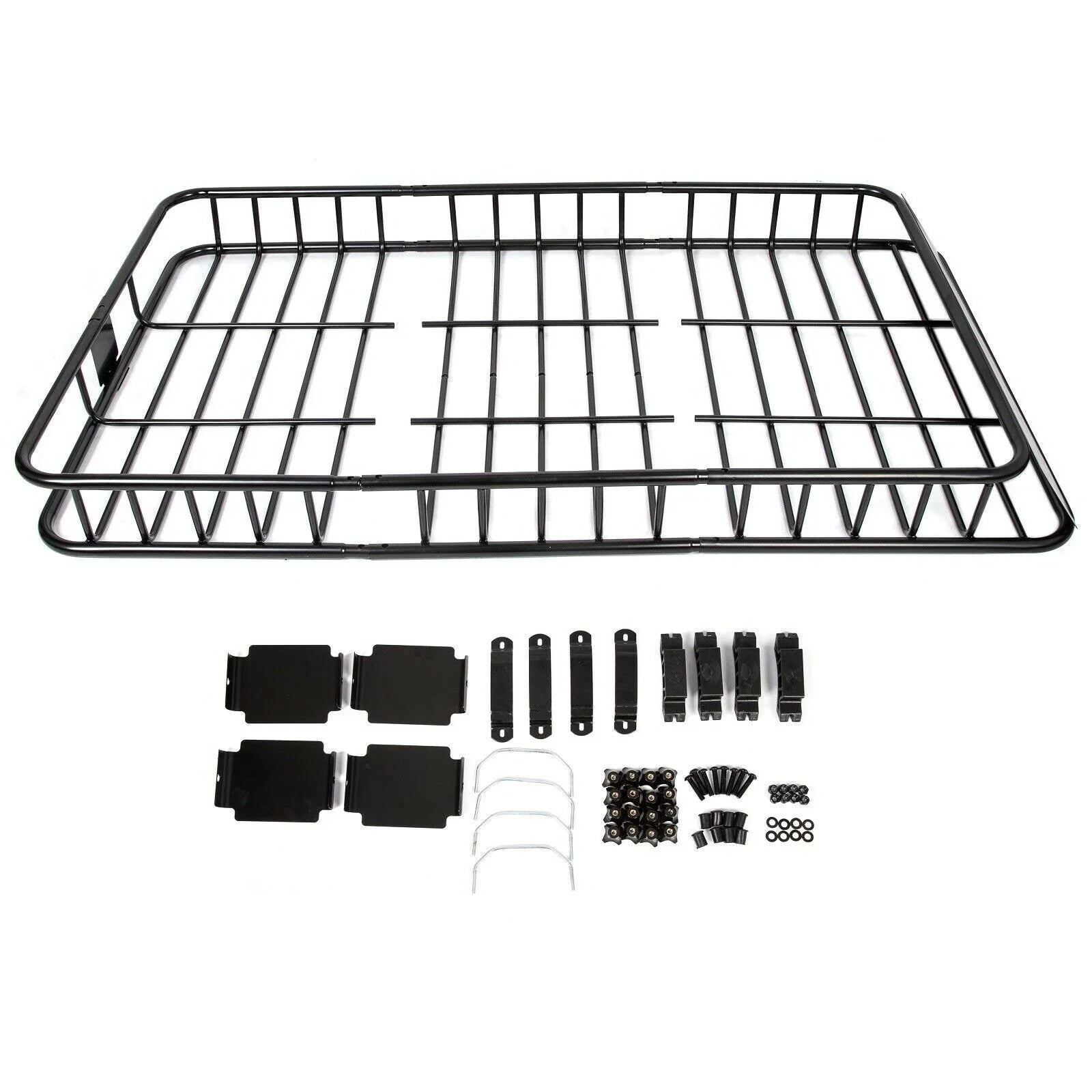 Teledu 64'' Universal Roof Rack w/Extension Cargo  Top Luggage Carrier Basket Holder