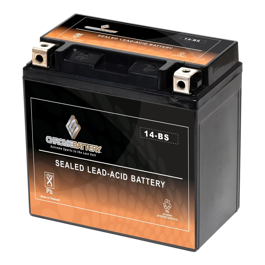 Chrome Battery Ytx14-Bs Motorcycle Battery for Suzuki 1000Cc Dl1000 -Strom, Adventure, 2009