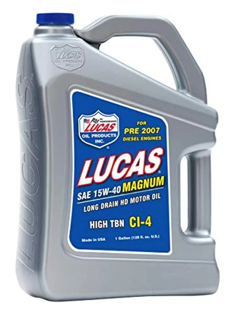 Lucas Oil 10076 128oz. 15-40 Heavy Duty High  Truck Motor Oil