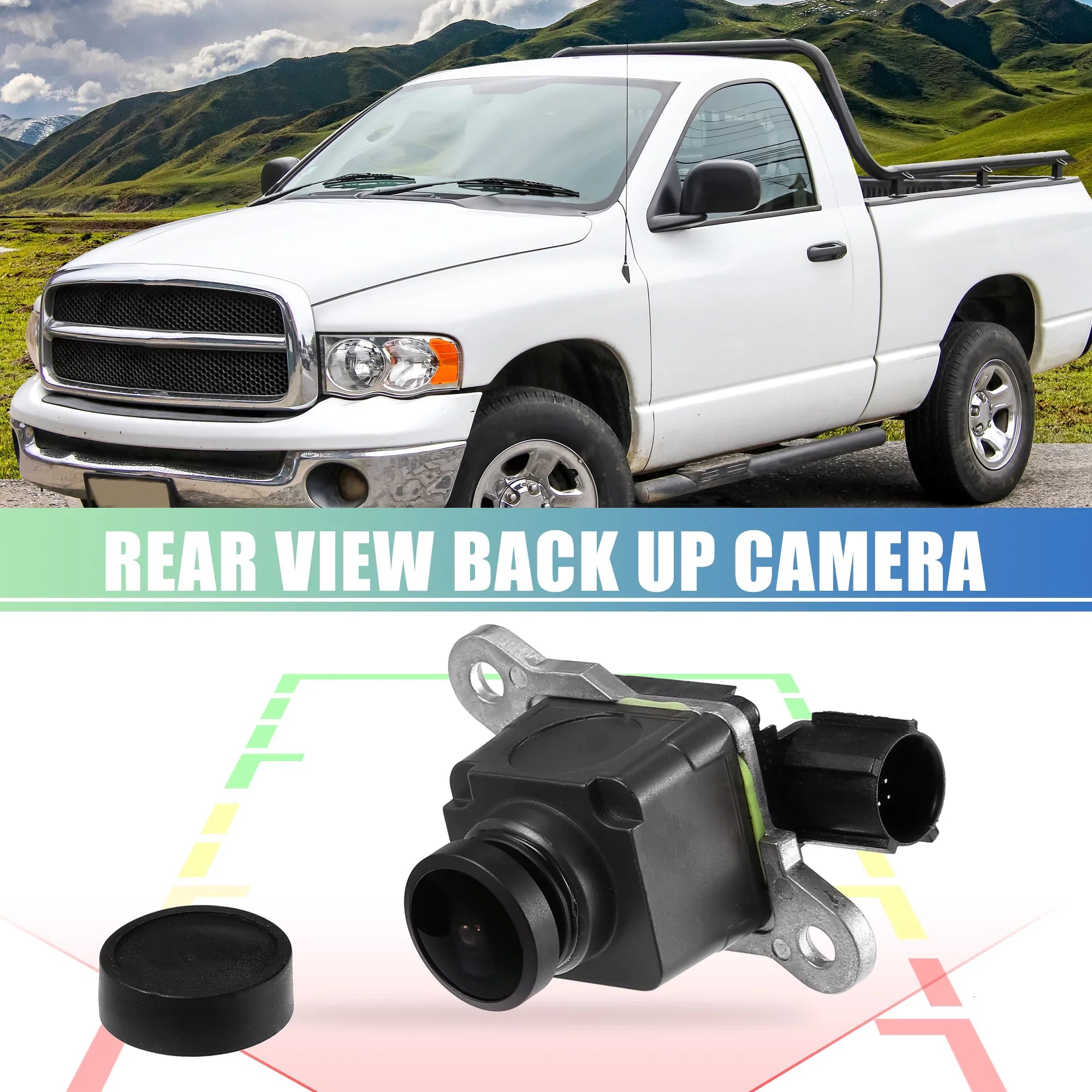 1pcs Rear View Back Up Camera 56038978AL Rear Park Assist Reverse Camera for Ram 3500 2013-201 7 for Ram 2500 2013-2017