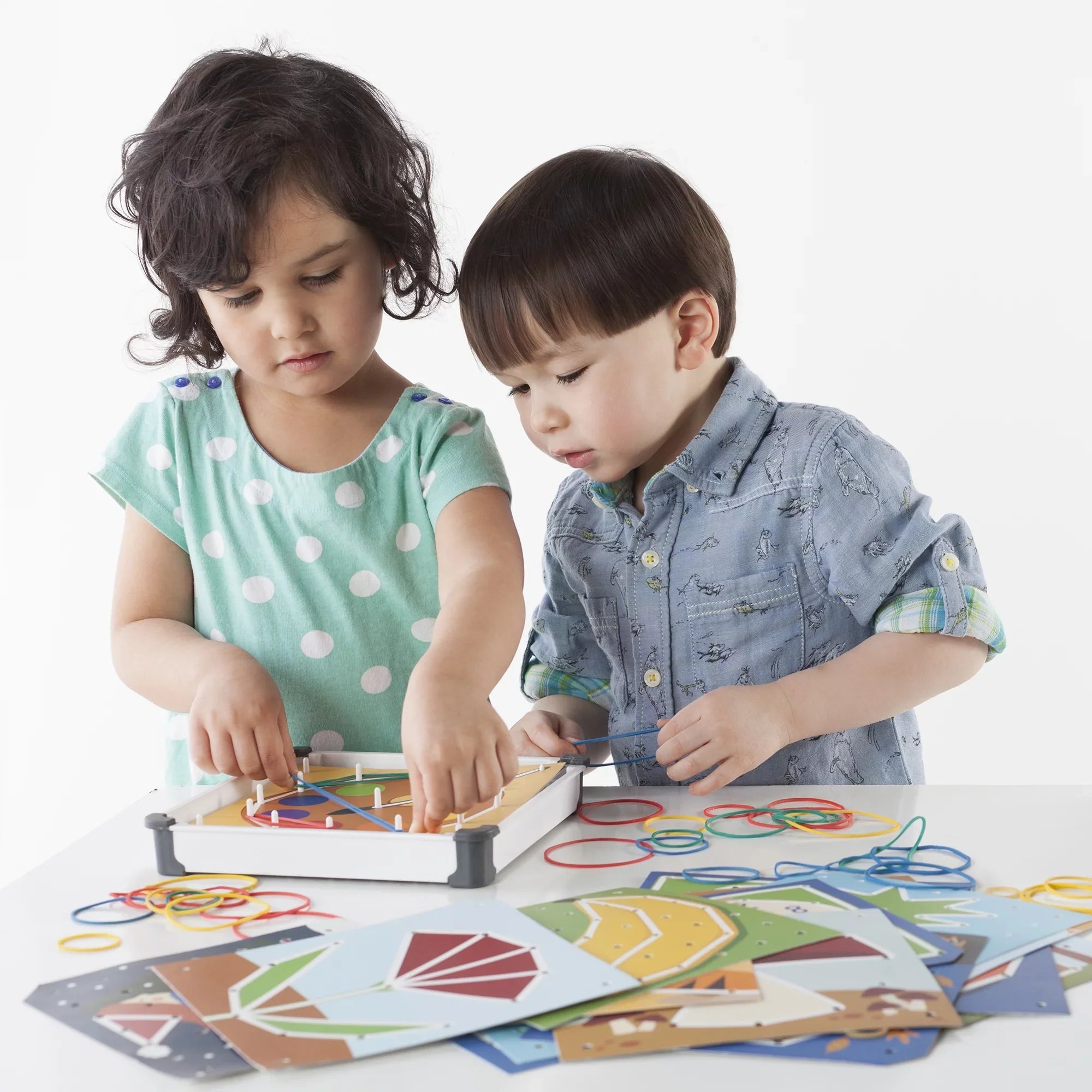 Guidecraft Geo Boards, Multicolour Skill & Action Set